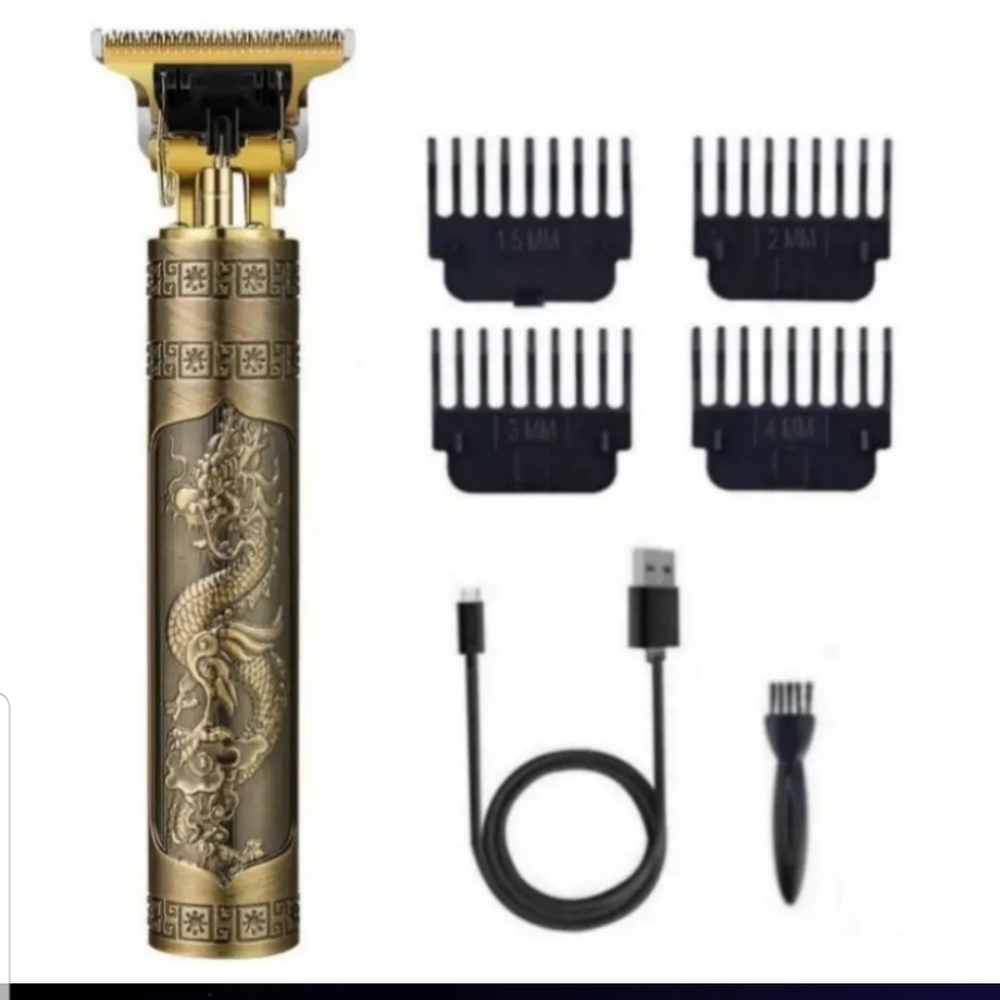 Electric Men's Zero Gap Hair Clipper USB Rechargeable Dragon Razor
